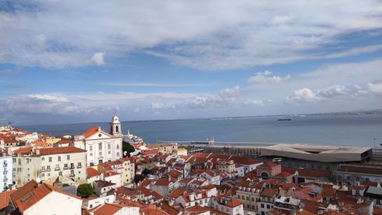 Blick über die Stadt Lissabon
