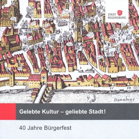 Kultur - Publikation „Gelebte Kultur - geliebte Stadt - 40 Jahre Bürgerfest" - Titelblatt