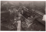 Luftaufnahme nach der Explosion in der Zuckerfabrik