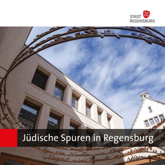Printmedium – Kulturführer „Jüdische Spuren in Regensburg“, Titelblatt
