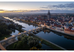 Bildmaterial - Luftaufnahme Steinerne Brücke und Altstadt - Morgenstimmung