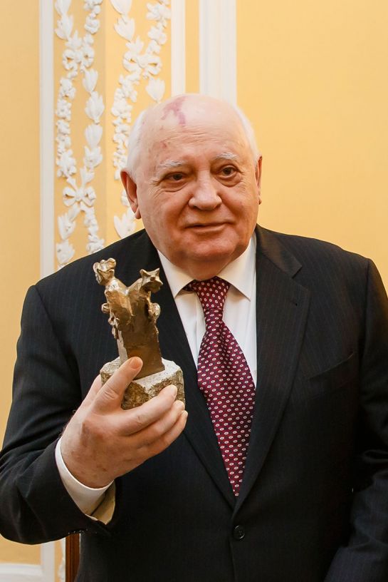 Porträt Brückenpreisträger Michail Sergejewitsch Gorbatschow 