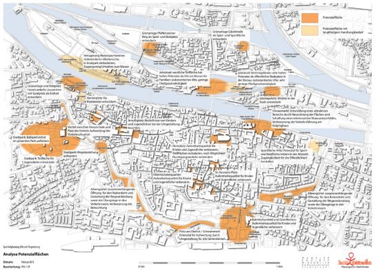 Spielleitplanung in Regensburg - Analyseplan Potenziale