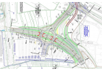 Ausschnitt einer Straßenplanung, Walhalla-Allee/ Odessaring, Sehlhoff GmbH