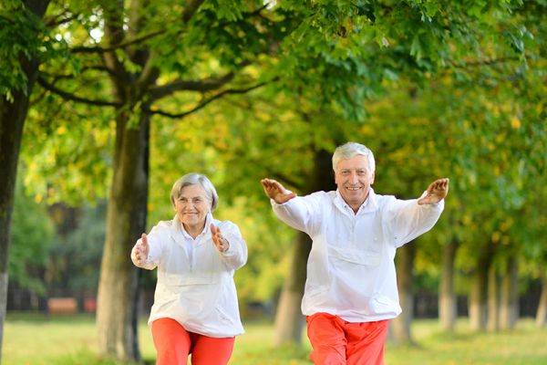 Fotografie - Ein Mann und eine Frau beim Sport 