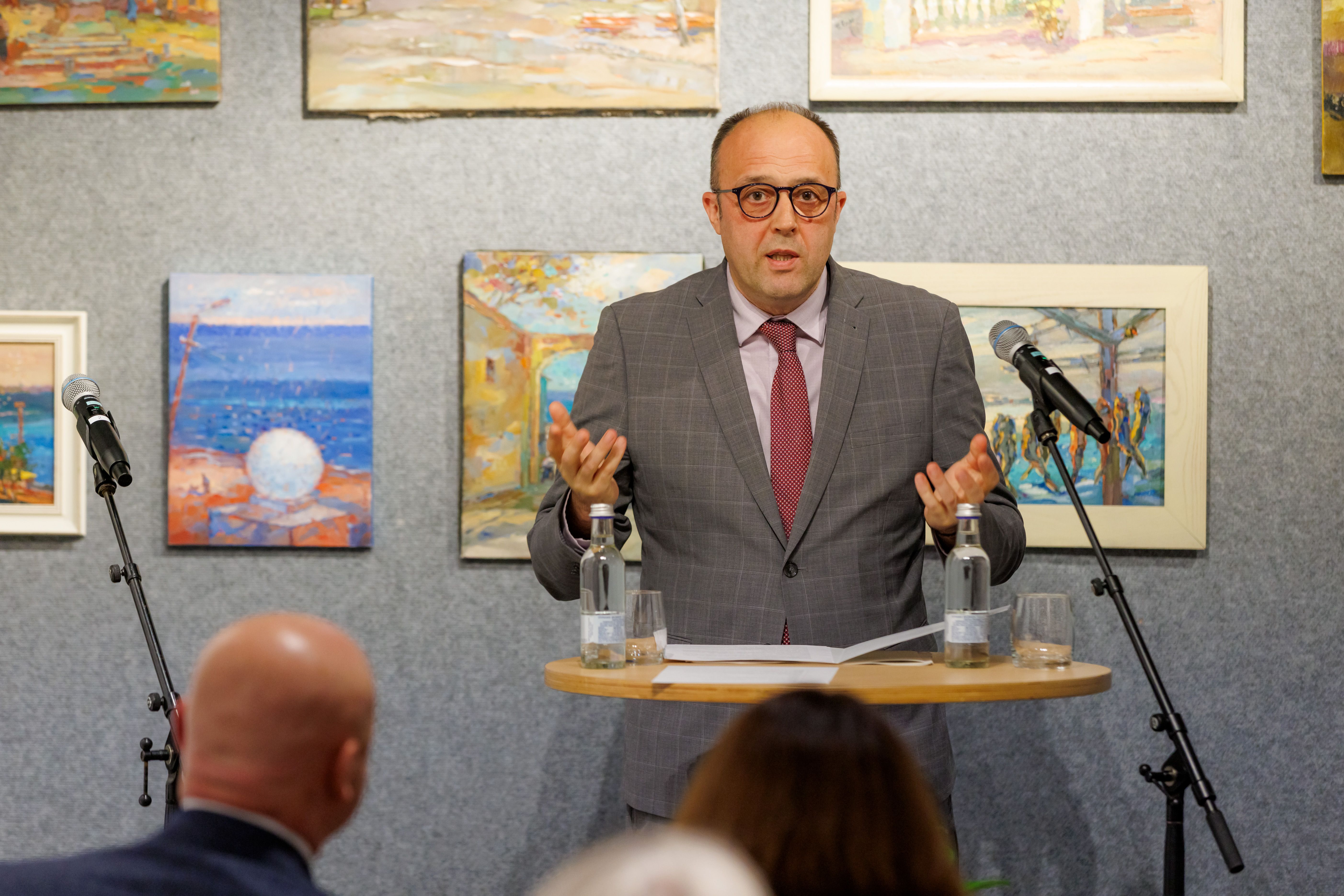Impressionen der Ausstellungseröffnung „Die historische Heimat der Deutschen in der Ukraine“ im Besucherzentrum Welterbe