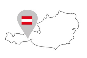 Grafik: Umriss von Österreich