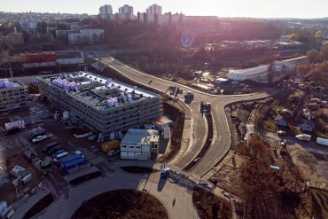 Fotografie: Drohnenaufnahme der Klenzebrücke (C) Bilddokumentation Stadt Regensburg Klenzebrücke - Drohnenaufnahme