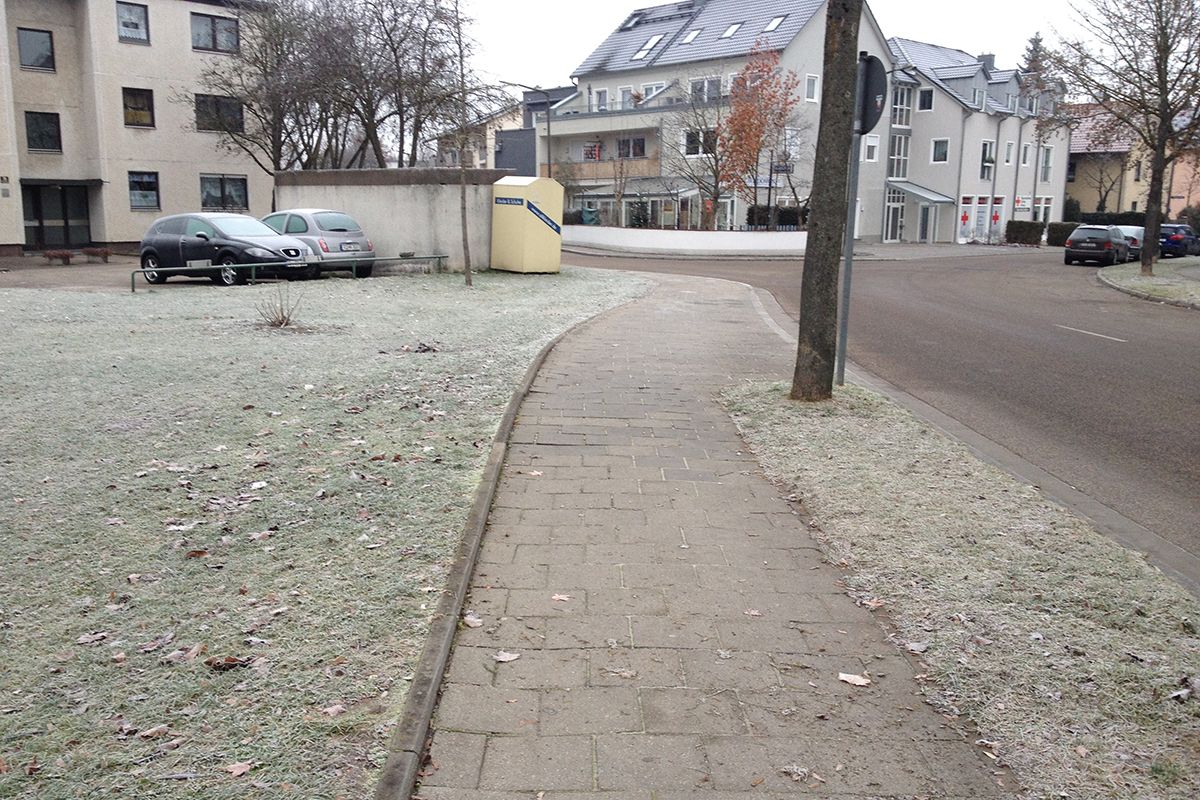 Tiefbauamt - Hohes Kreuz - An der Irler Höhe - Zustand vorher