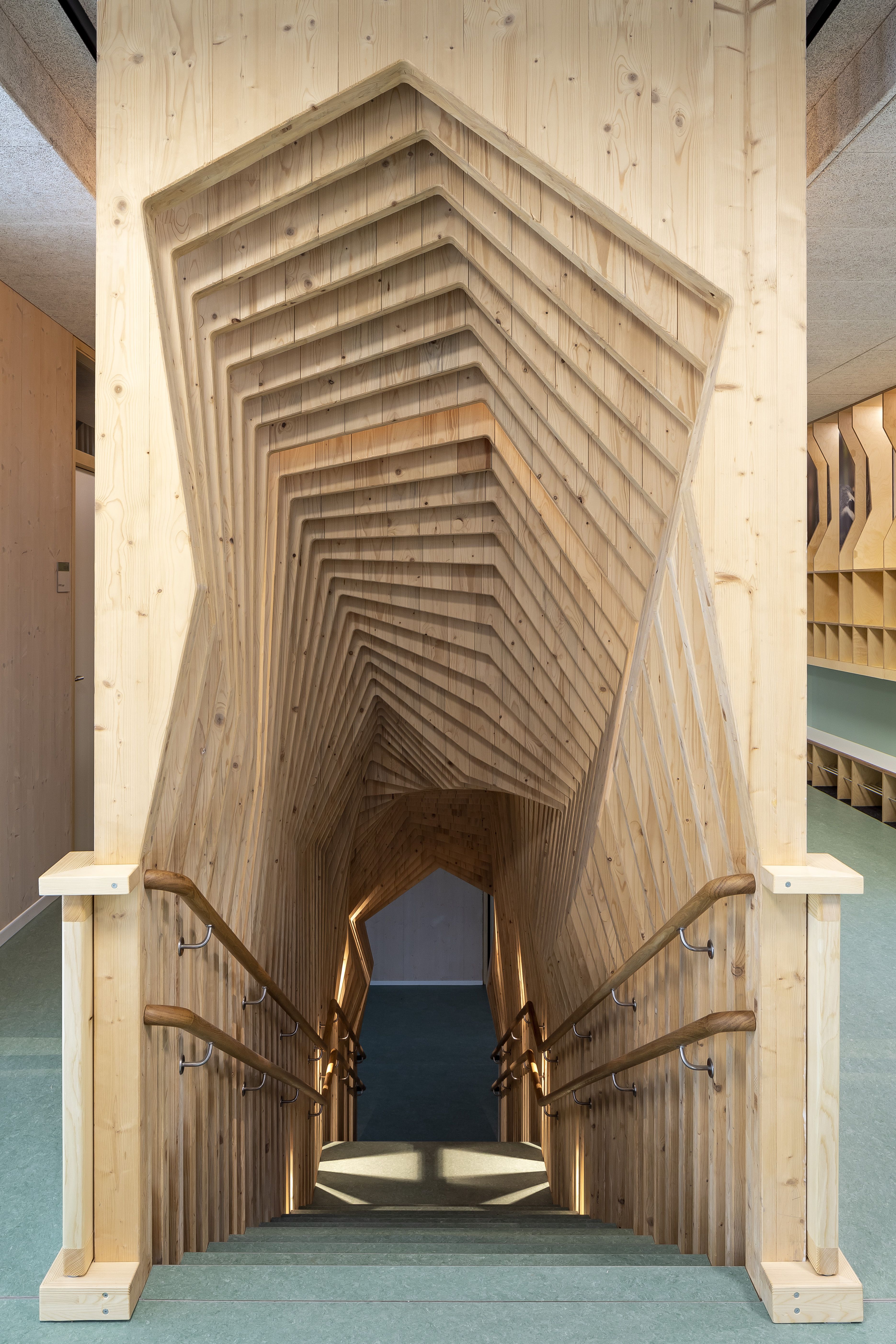 Fotografie: Treppenhaus im Kinderhaus in der Guerickestraße