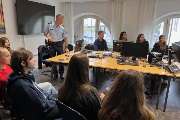 Präsentation zu Berufsmöglichkeiten bei der Bundespolizei