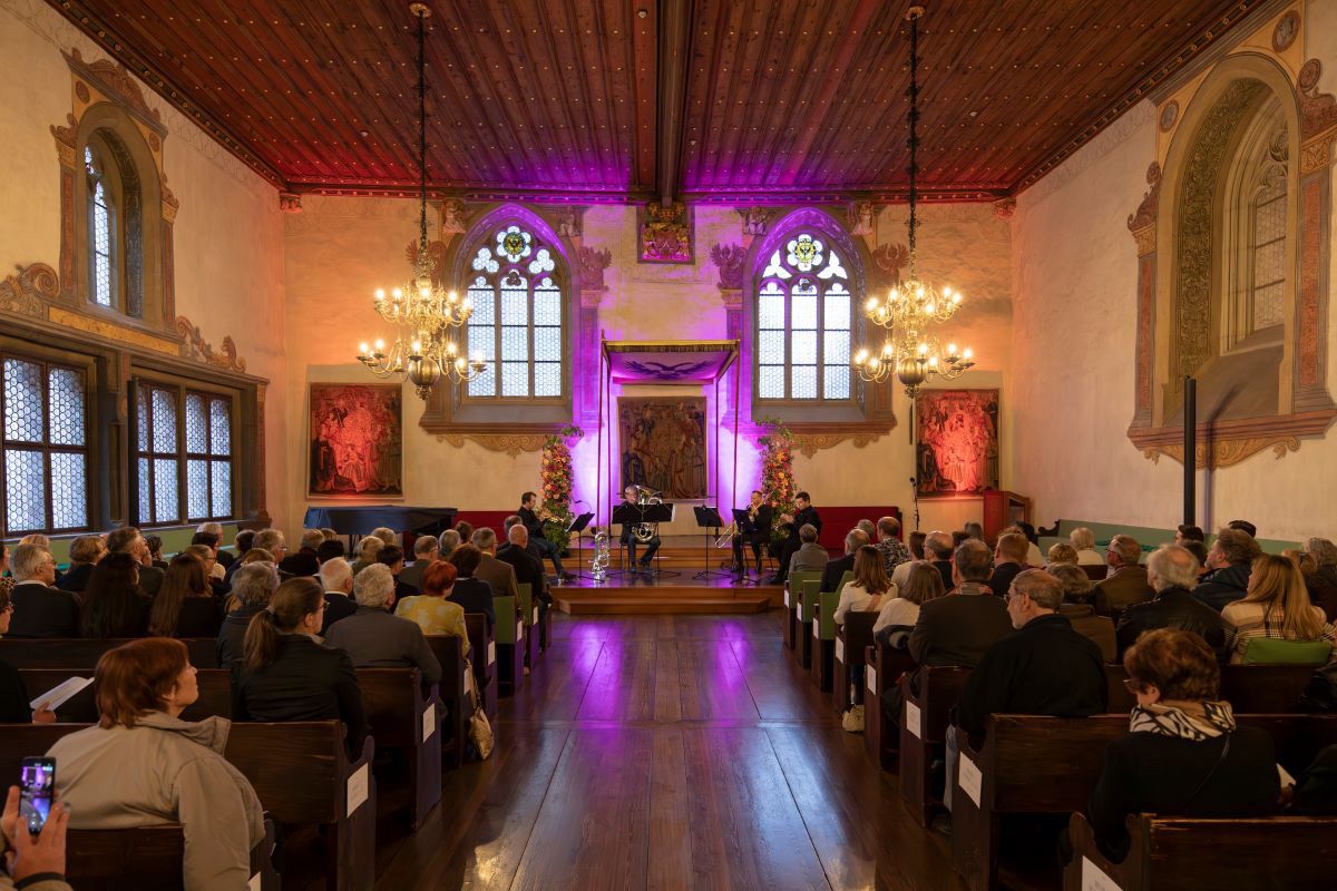 Fotografie: Reichssaal bei einem Konzert des Philharmonischen Orchesters, Blick vom Mittelgang
