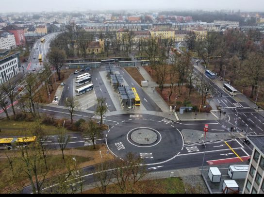 Luftaufnahme - der neue I-ZOB von oben (C) Bilddokumentation Stadt Regensburg