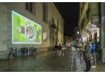 Fotografie - Schmetterlings-Videoinstallation in der Gesandtenstraße