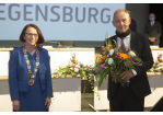 Konstituierende Sitzung 2020 - OB Maltz-Schwarzfischer mit BM Ludwig Artinger (C) Bilddokumentation Stadt Regensburg