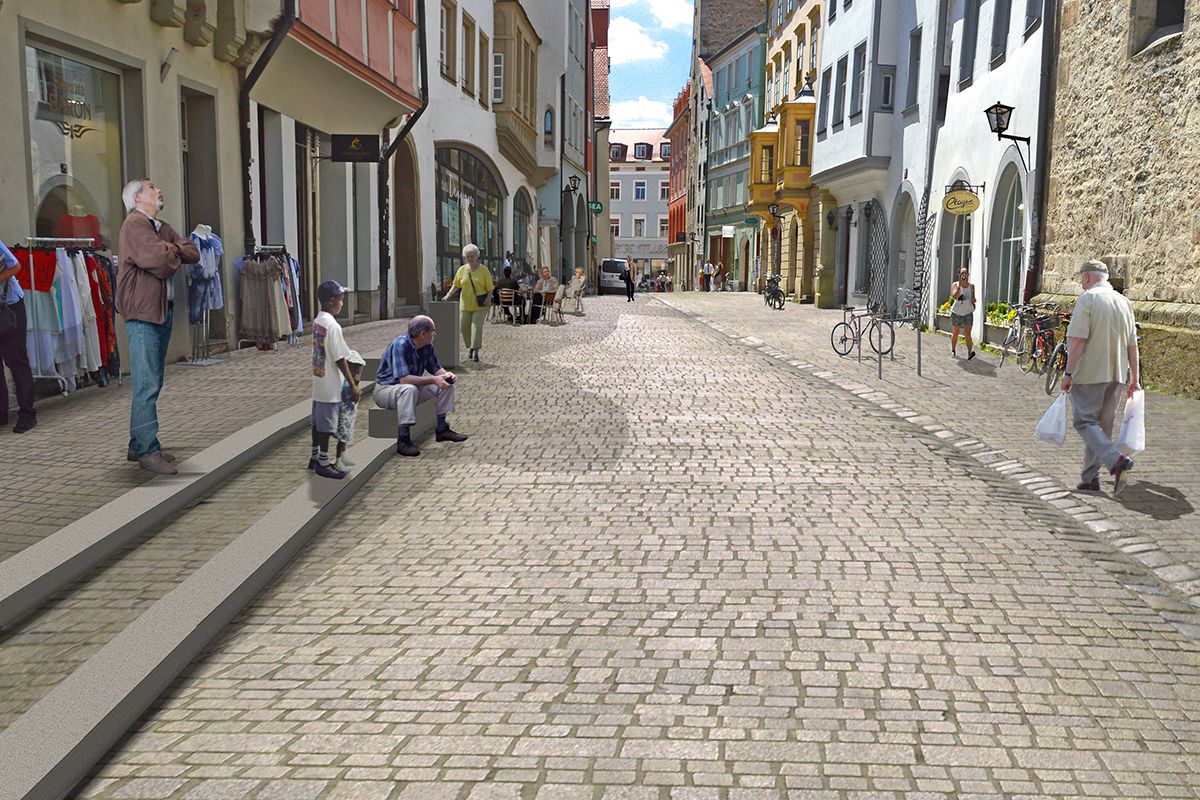 Wahlenstraße - Blickrichtung Süd