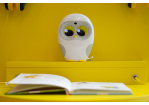 Fotografie - Die Eule "Luka" liest Kinderbücher vor. © Andrea Borowski
