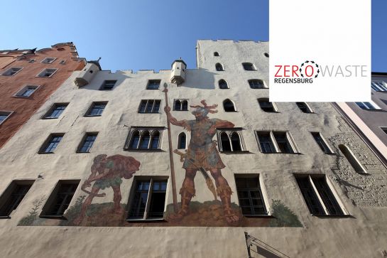 Zero Waste - Fokusgruppe Stadtverwaltung ©Bilddokumentation Stadt Regensburg Symbolbil – Fassade des Goliathhauses in Regensburg (C) Bilddokumentation Stadt Regensburg