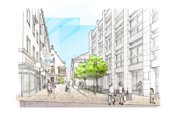 Drei Kronen Gasse Zukunftsvision