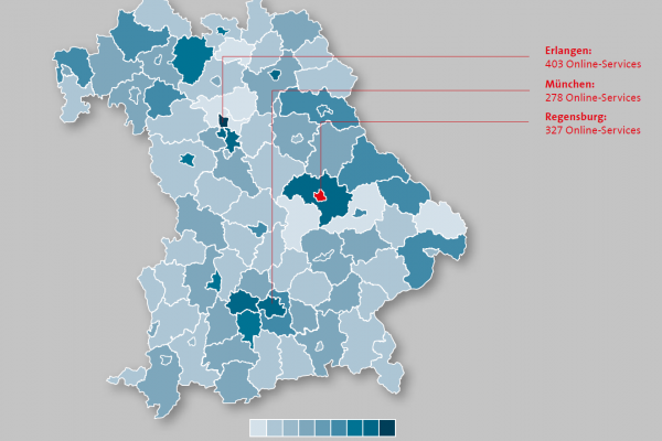 Fotografie – Grafik Karte Bayern