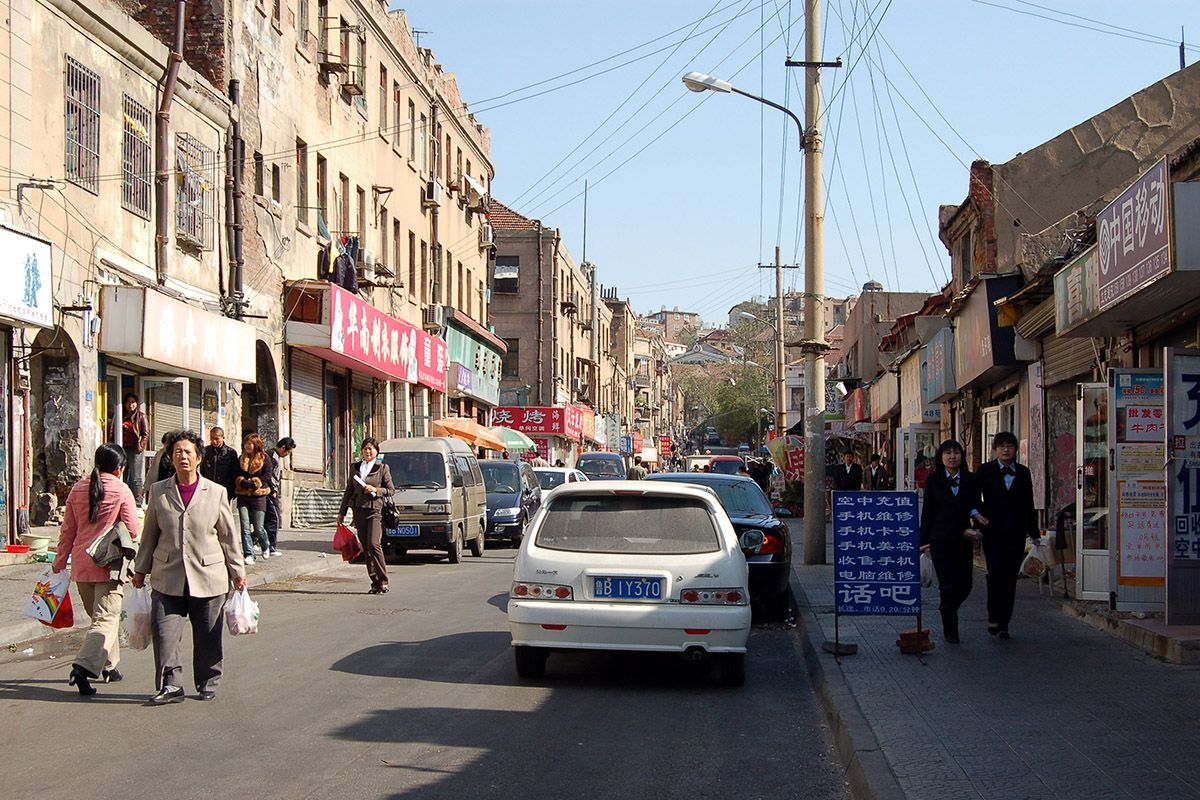 Partnerstadt Qingdao 1 - Straßensituation