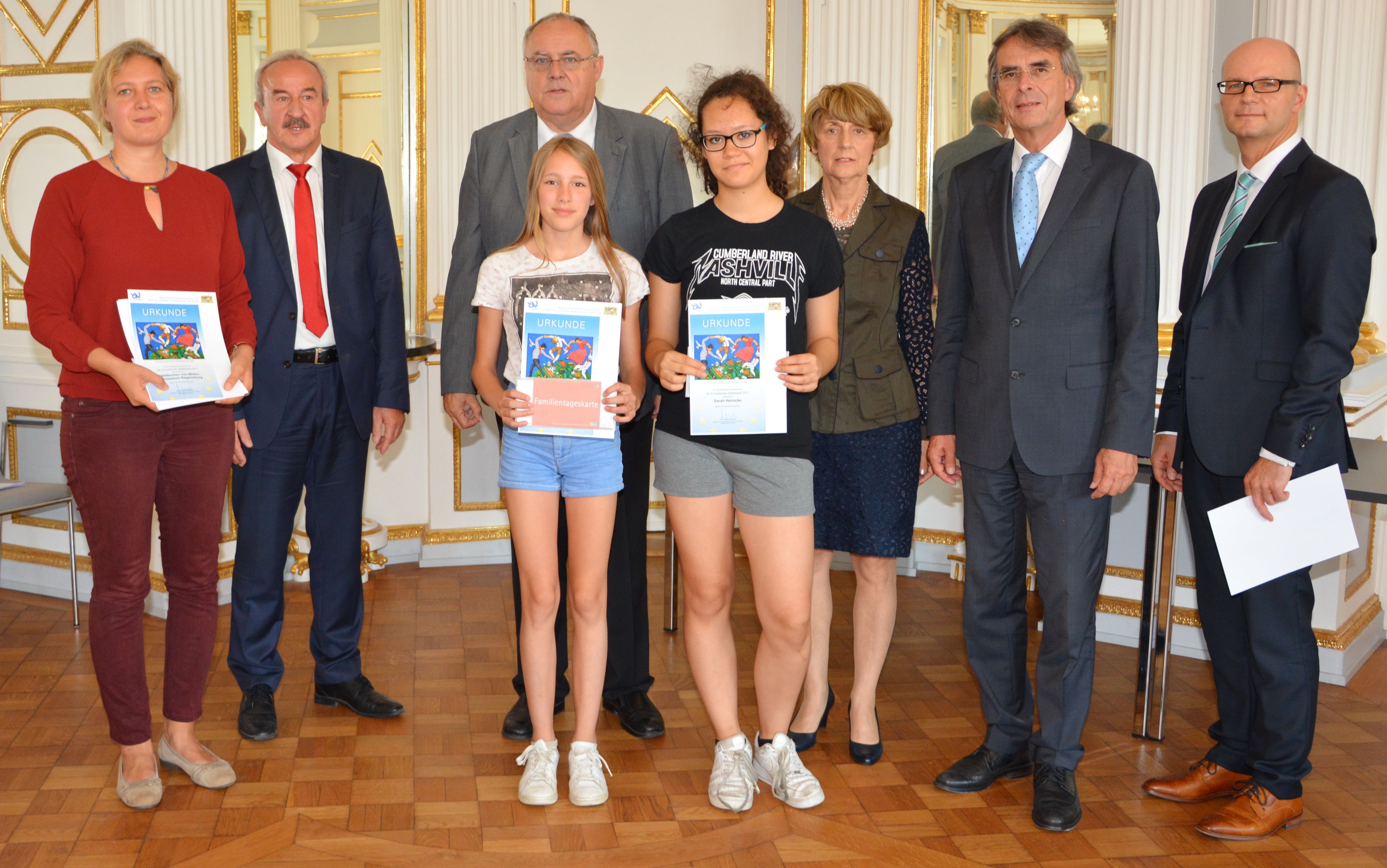 Gruppenfoto Kunstwettbewerb Europäischer Wettbewerb VMG