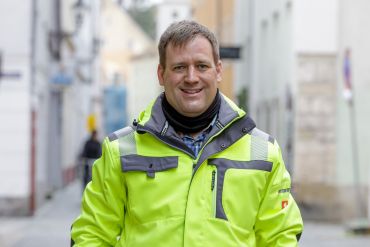 Porträt: Thomas Adlhoch, Kanalneubau (C) Bilddokumentation Stadt Regensburg Thomas Adlhoch, Kanalneubau