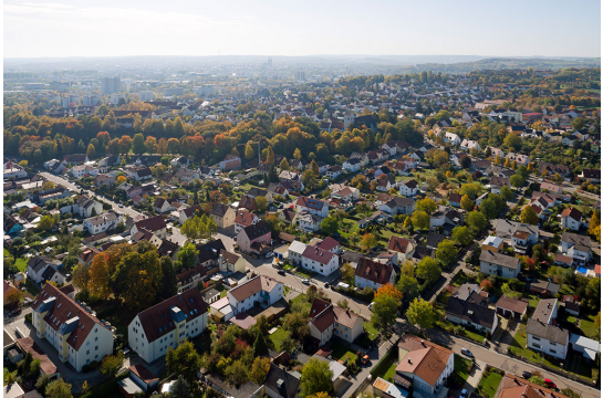 Fotografie: Luftaufnahme des Stadtteils Konradsiedlung – Wutzlhofen