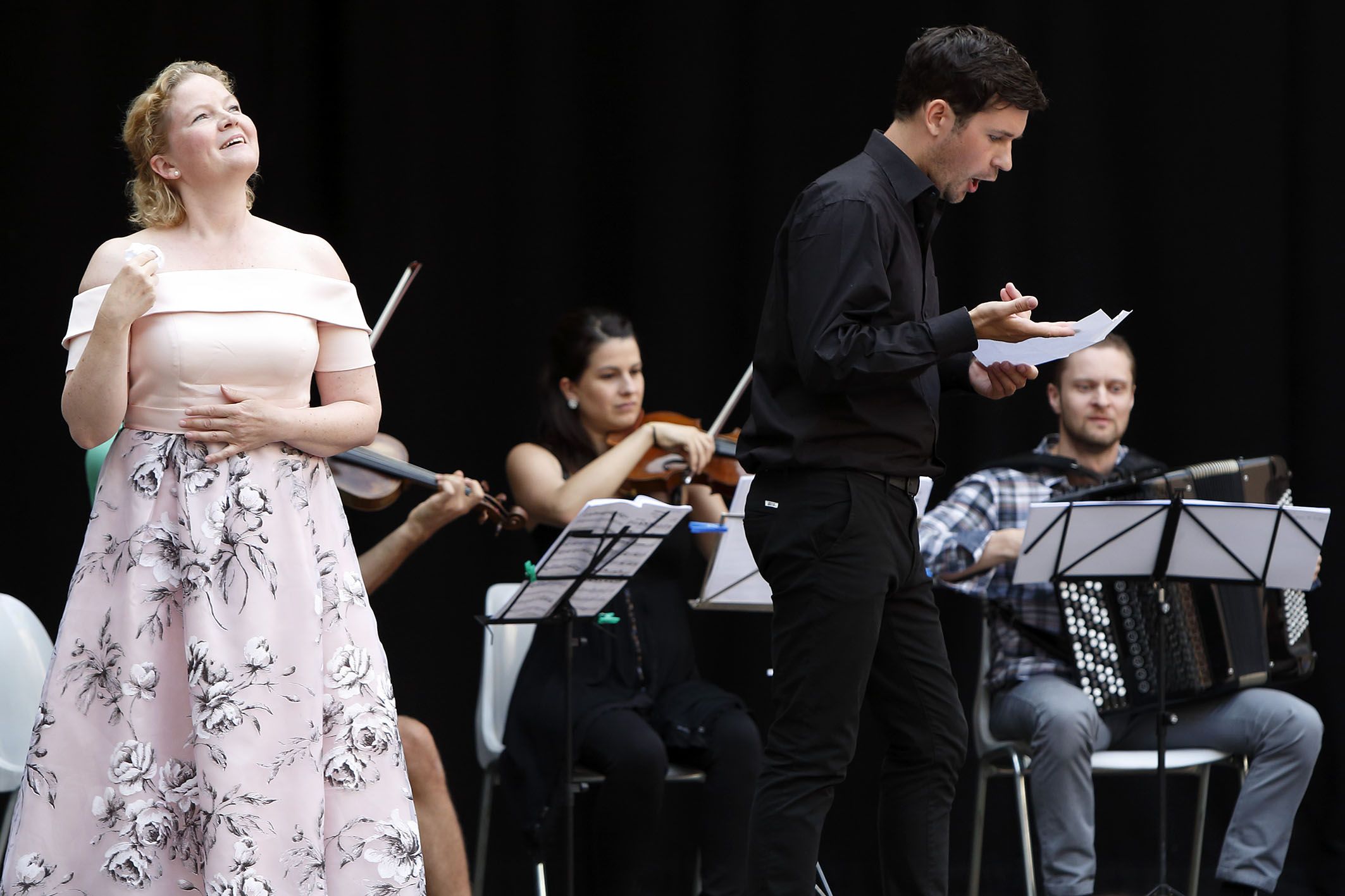 Fotografie – Szene aus einer Oper von "Musik auf Rädern"