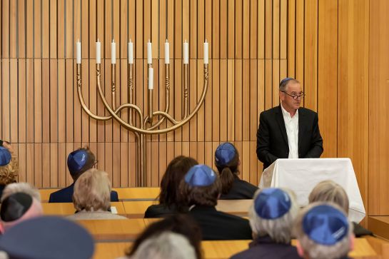 Fotografie - Reichspogromnacht; Gedenkveranstaltung in der Synagoge am 9. November 2022 mit Bürgermeister Ludwig Artinger 