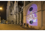 Fotografie - Schmetterlings-Videoinstallation am Domplatz © Bilddokumentation Stadt Regensburg