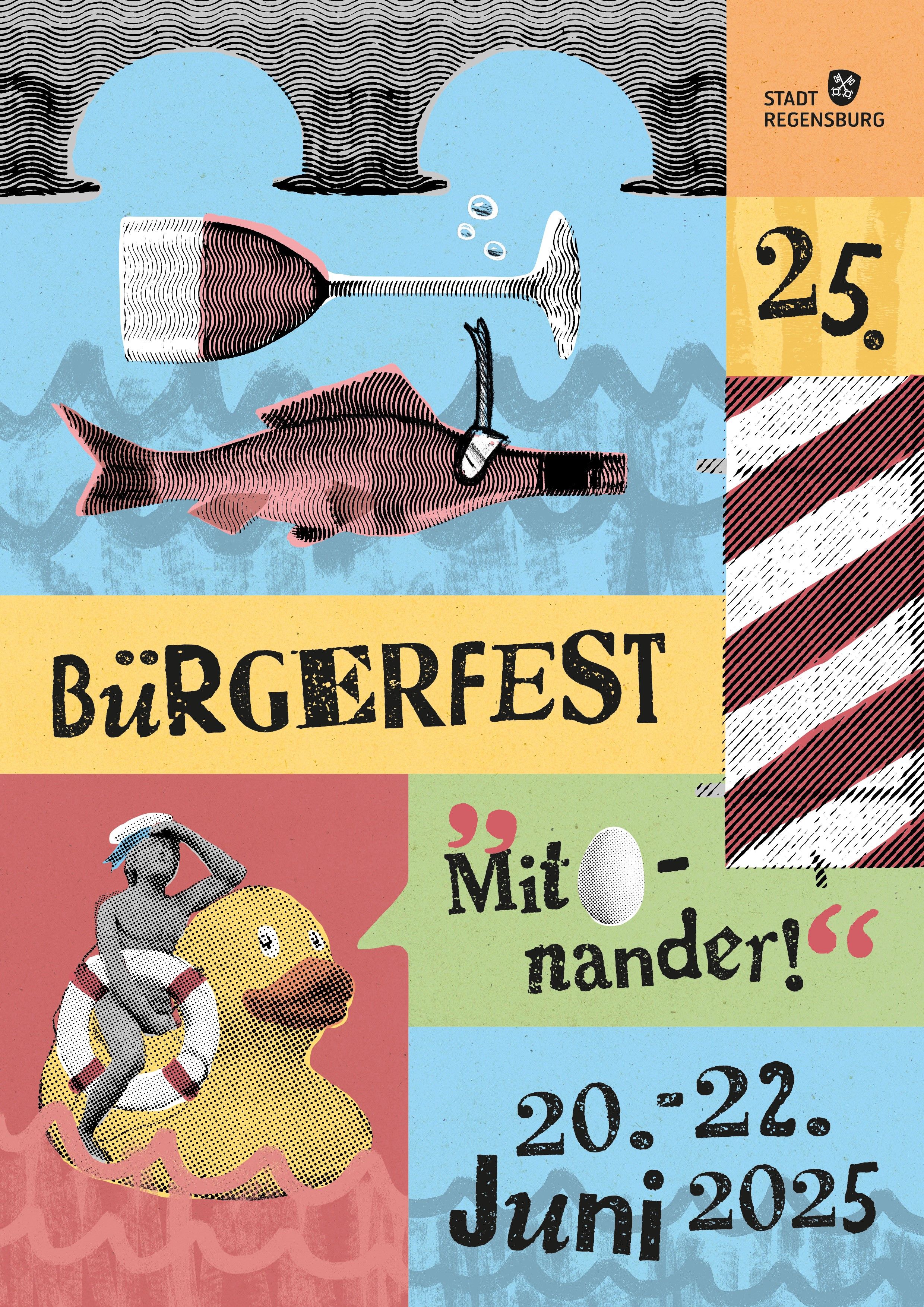 Fotografie – Plakatmotiv zum Regensburger Bürgerfest 2025