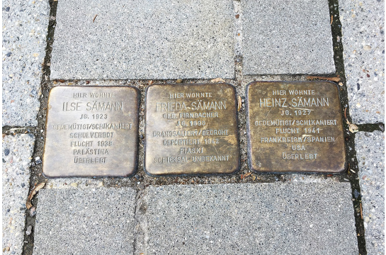 Kultur - Stolpersteine Orleansstraße 6