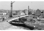 Fotografie: Die Reinhausener Brücke bei der Instandsetzung im 1971
