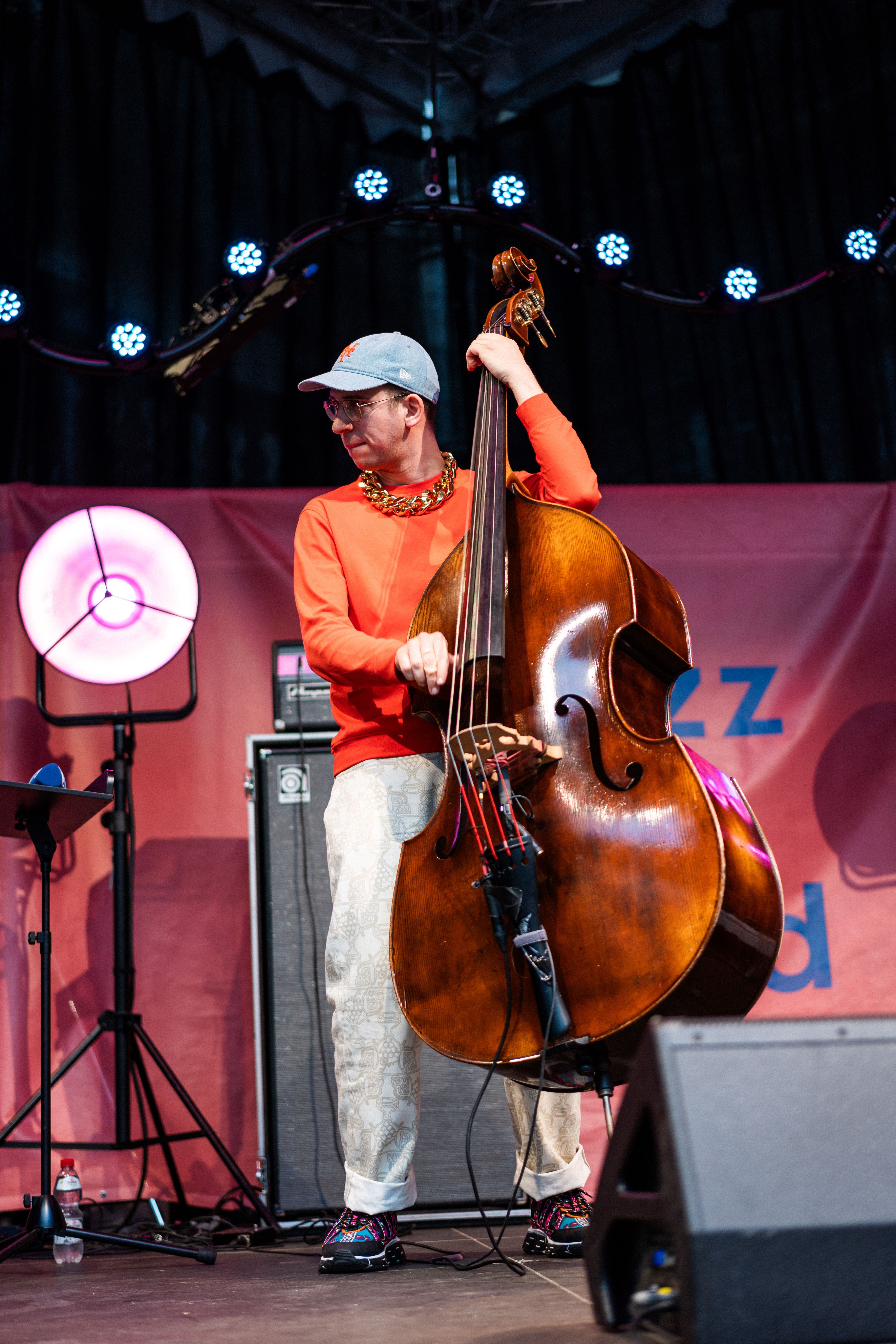 Fotografie – Cellospieler beim Jazzweekend 2024