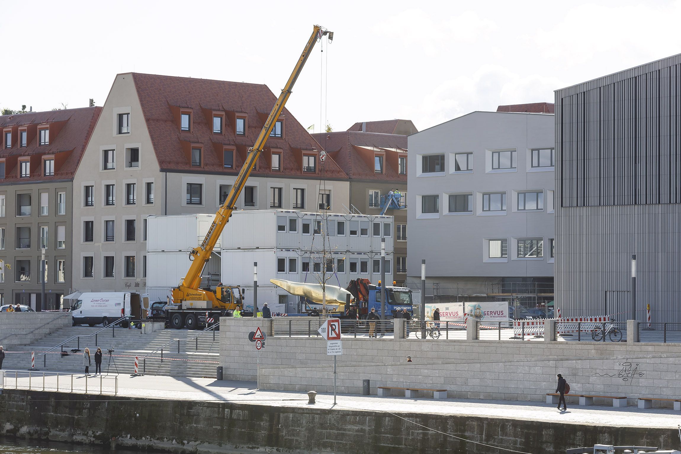 Aufstellung am Donaumarkt