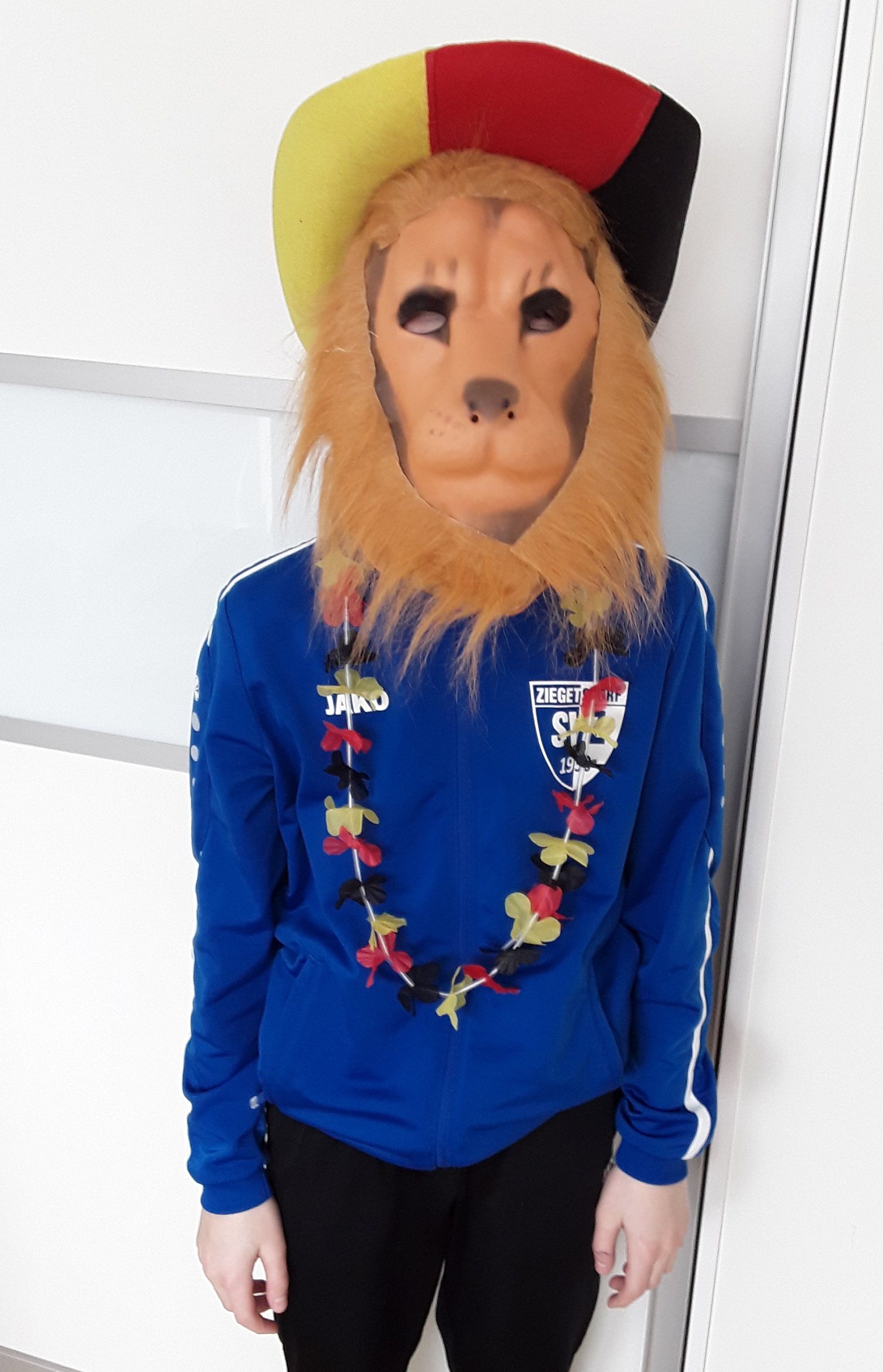 Fotografie – Schüler des VMG verkleidet beim Fasching daheim