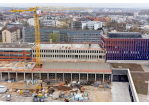 Fotografie - Rohbau der Fahrzeughalle (Innenhofseite) (C) Bilddokumentation Stadt Regenburg