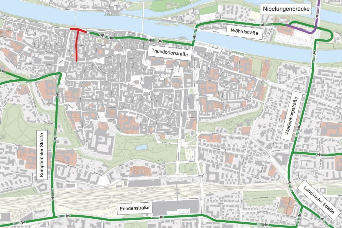 Weinmakt - Umleitung PKW