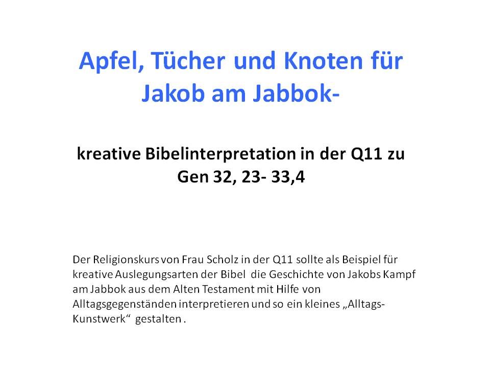 KKB 21. März Bibelinterpretationen 1