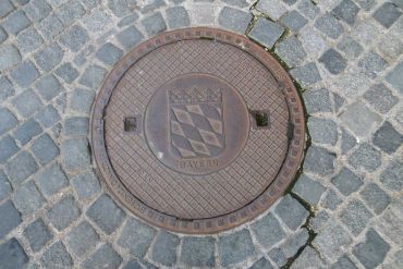 Kanaldeckel in Stadtamhof