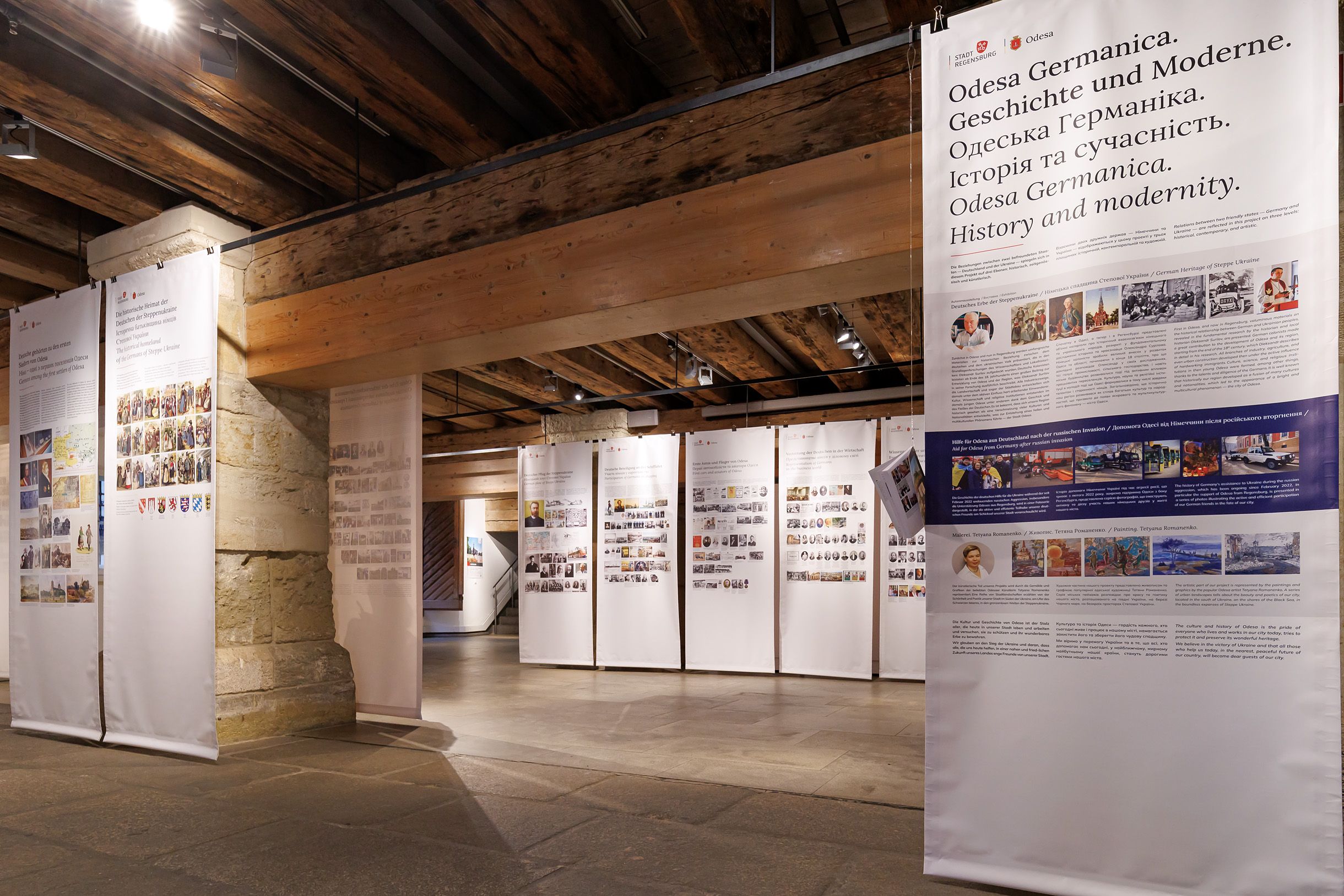 Impressionen der Ausstellungseröffnung „Die historische Heimat der Deutschen in der Ukraine“ im Besucherzentrum Welterbe