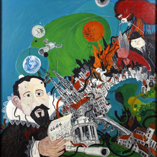 Grafik: Johannes Kepler (C) VG Bild-Kunst, Bonn 2023, Foto: Stadt Regensburg, Bilddokumentation