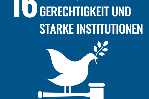 Nachhaltigkeit - Ziel 16 - Frieden, Gerechtigkeit und starke Institutionen 