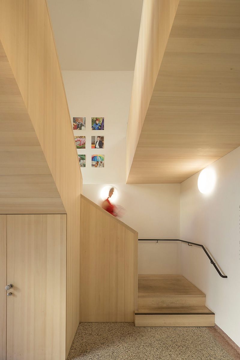 Fotografie - Abgebildet ist das Treppenhaus des Spitalschreiberhauses