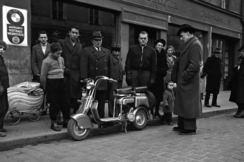 Lambretta Roller im Vertrieb der Firma Martin, Regensburg