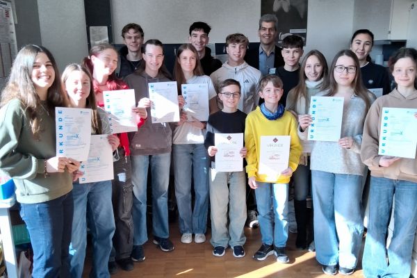 Urkundenübergabe in C-Vorbereitung