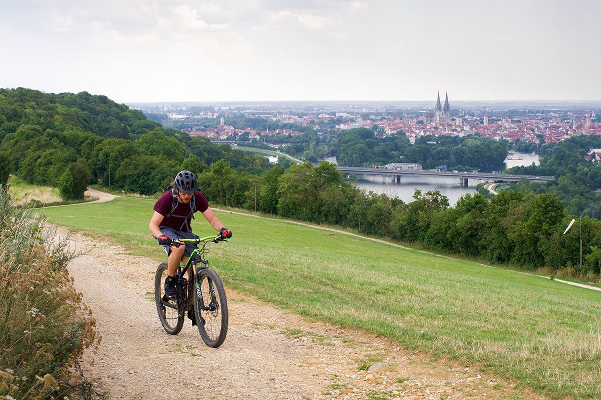 Fotografie - Radfahrer auf den Winzerer Höhen