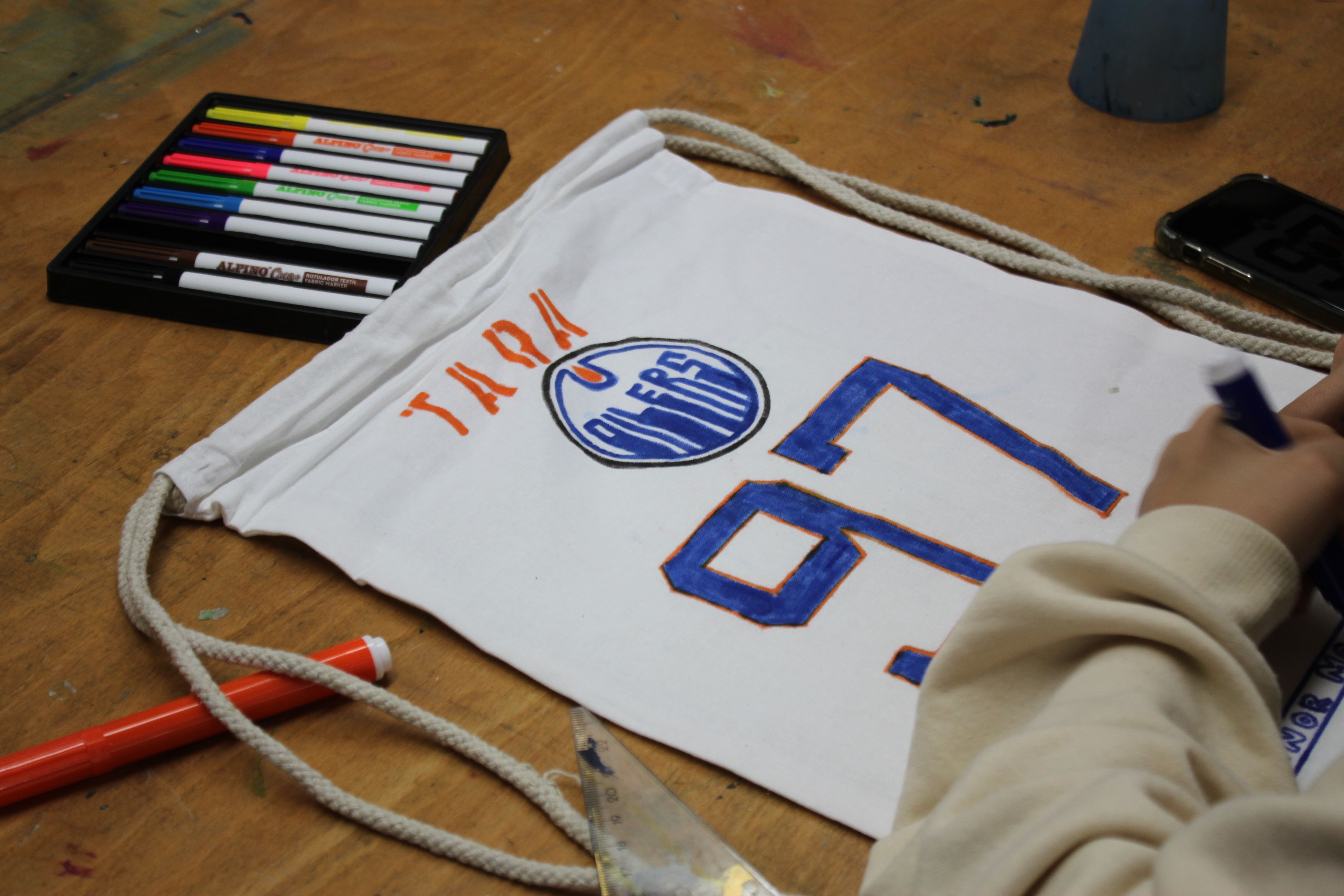 Stoffbeutel Eishockeyfan 