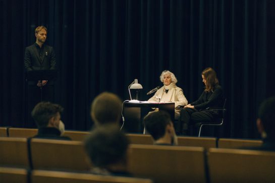 Fotografie: Éva Fahidi, Auschwitz-Überlebende, Bariton Benjamin  (C) Marlene Gwarisch